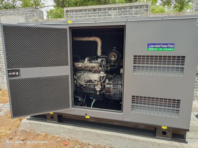 衢州石室小學(xué)50KW靜音式柴油發(fā)電機組